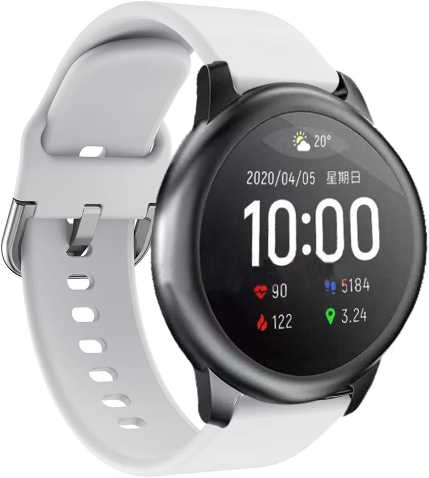 Senter Band for Xiaomi Haylou Solar LS05 Band,22Mm Soft Silicone Sport Replacement Strap Band Compatible with Xiaomi Haylou Solar LS05 Smart Watch