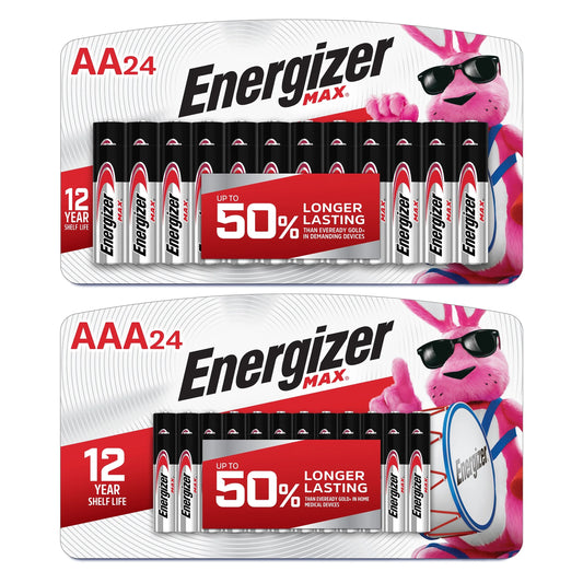 MAX AA Batteries and AAA Batteries (48 Pack Total)