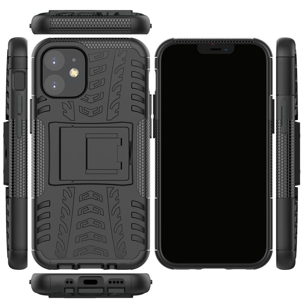 Funda AMZER Hybrid Warrior de doble capa con soporte para Apple iPhone 12