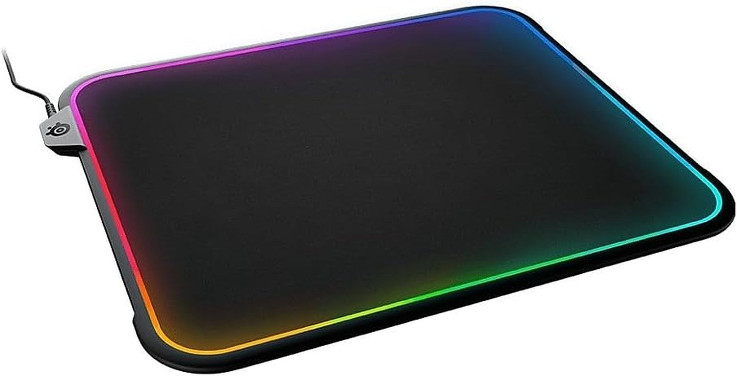 Steelseries Qck Gaming Mouse Pad - XL RGB Prism Cloth - Sized to Cover Desks