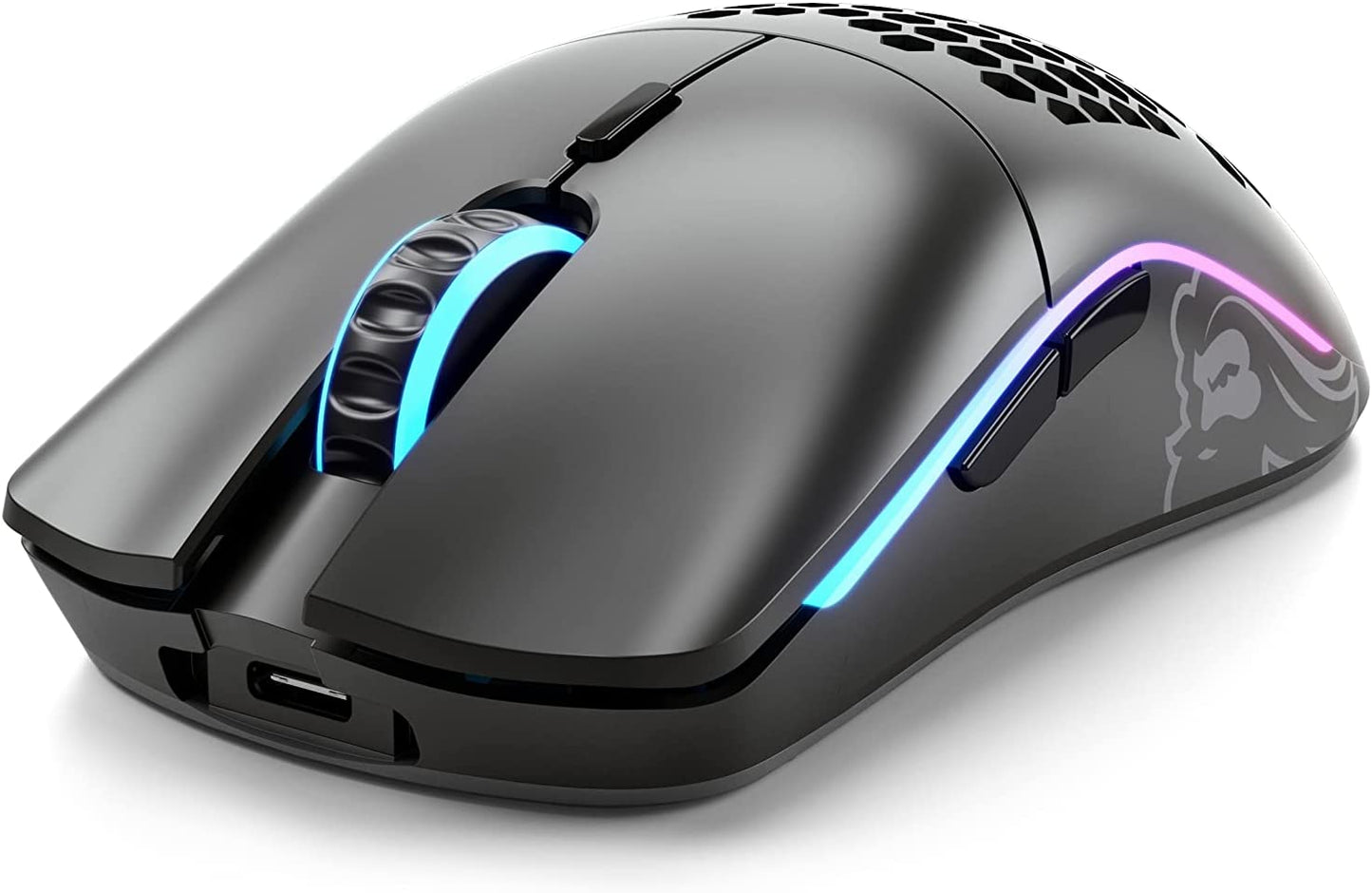 Glorious Model O Wireless Gaming Mouse - Superlight, 69G Honeycomb Design, RGB, Ambidextrous, Lag Free 2.4Ghz Wireless, up to 71 Hours Battery - Matte Black