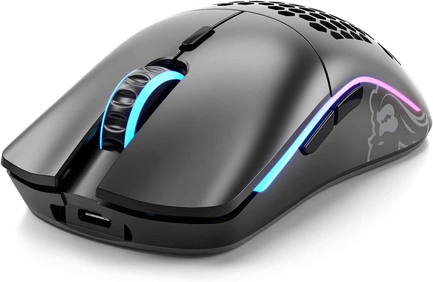 Glorious Model O Wireless Gaming Mouse - Superlight, 69G Honeycomb Design, RGB, Ambidextrous, Lag Free 2.4Ghz Wireless, up to 71 Hours Battery - Matte Black