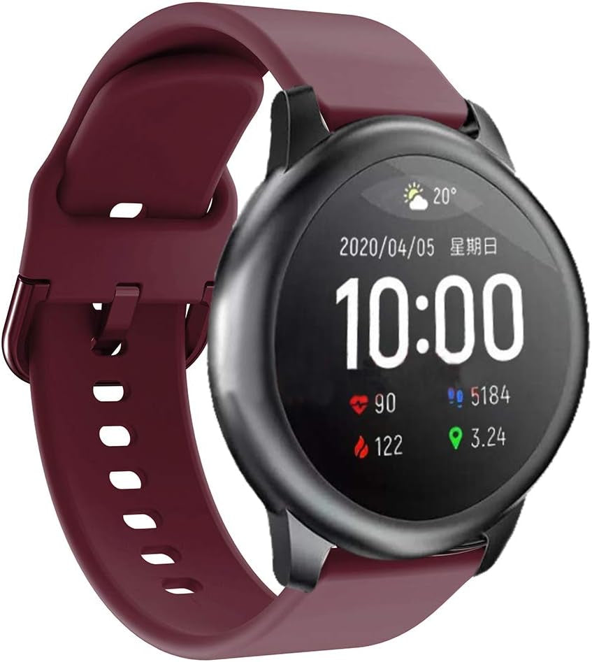 Senter Band for Xiaomi Haylou Solar LS05 Band,22Mm Soft Silicone Sport Replacement Strap Band Compatible with Xiaomi Haylou Solar LS05 Smart Watch