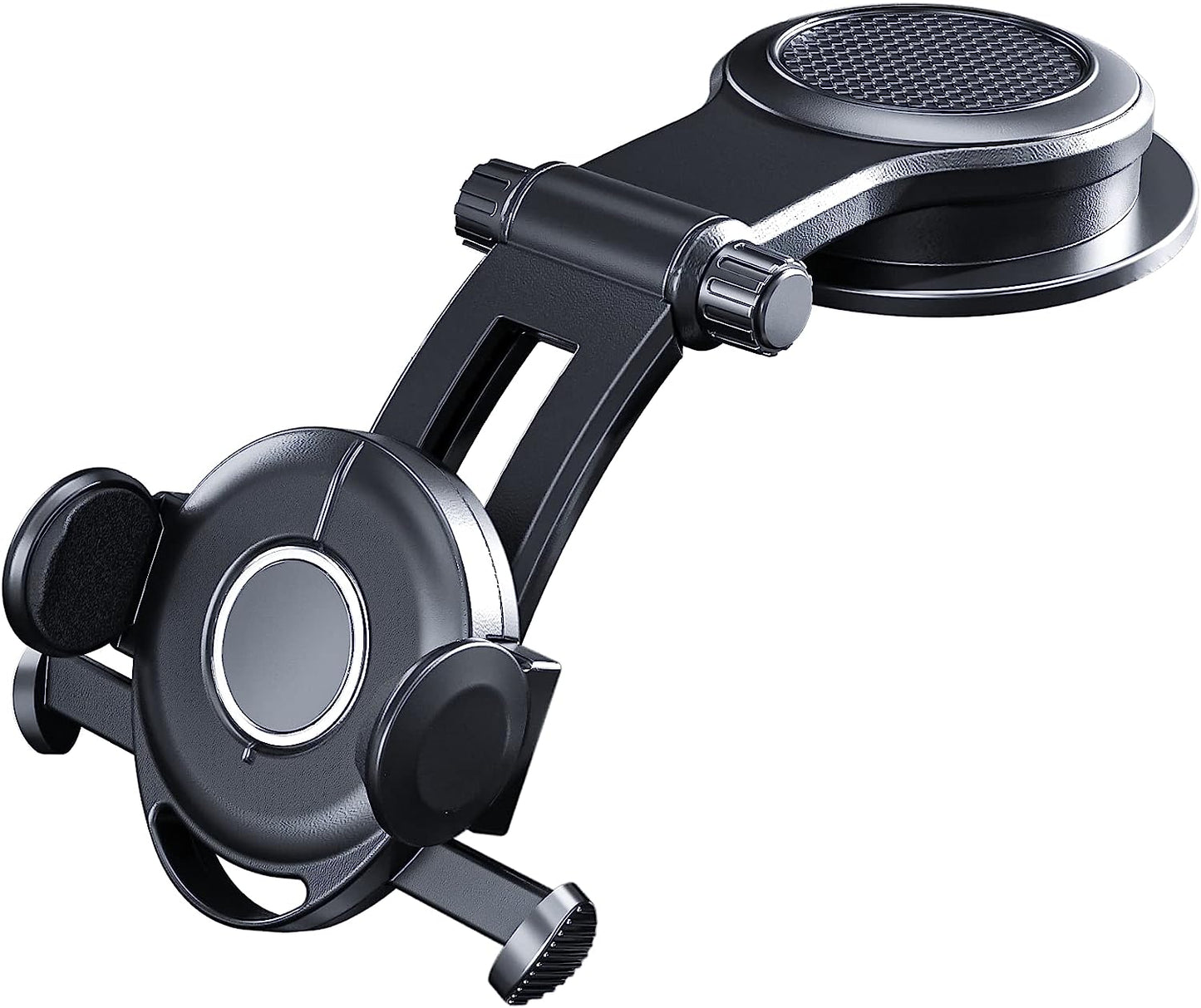 Blue Union Phone Mount for Car, Dashboard Clip Suction Cup Thick Shell and Large Phone Friendly Car Phone Holder, Compatible with All Cell Phones