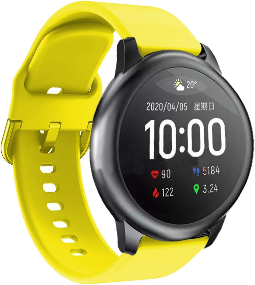 Senter Band for Xiaomi Haylou Solar LS05 Band,22Mm Soft Silicone Sport Replacement Strap Band Compatible with Xiaomi Haylou Solar LS05 Smart Watch