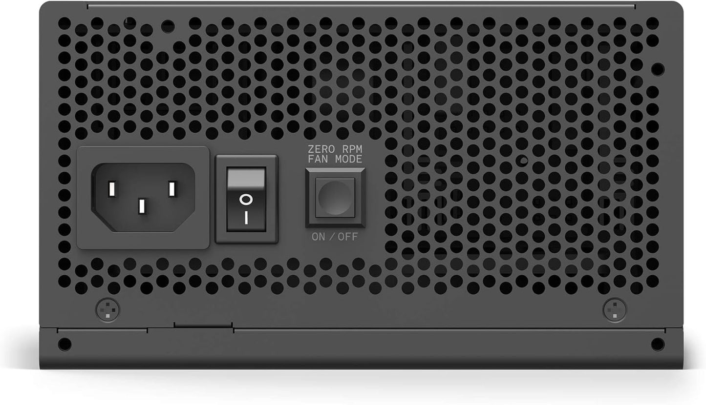 NZXT C750 - NP-C750M - 750 Watt PSU - 80+ Gold Certified - Hybrid Silent Fan Control - Fluid Dynamic Bearings - Modular Design - Sleeved Cables - ATX Gaming Power Supply - 2020