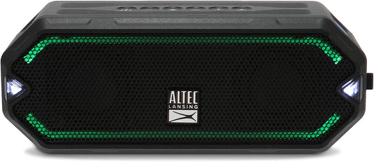Altec Lansing - Hydrajolt Wireless Bluetooth Speaker, Waterproof Portable Speakers with Built in Phone Charger and Lights, Everything Proof Outdoor, Shockproof, Snowproof, 16 Hours Playtime