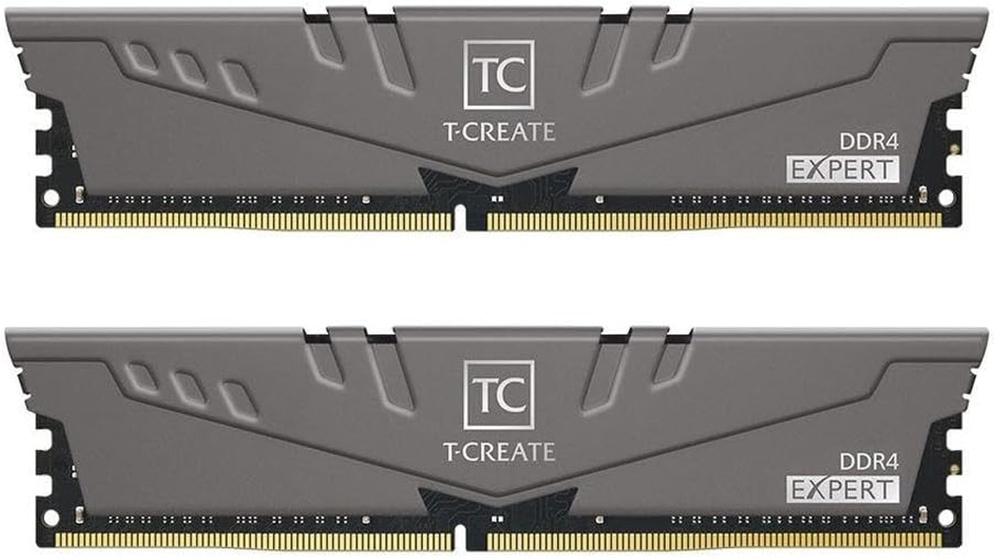 TEAMGROUP T-Create Expert Overclocking 10L DDR4 64GB Kit (2 X 32GB) 3200Mhz (PC4 25600) CL16 Desktop Memory Module Ram - TTCED464G3200HC16FDC01