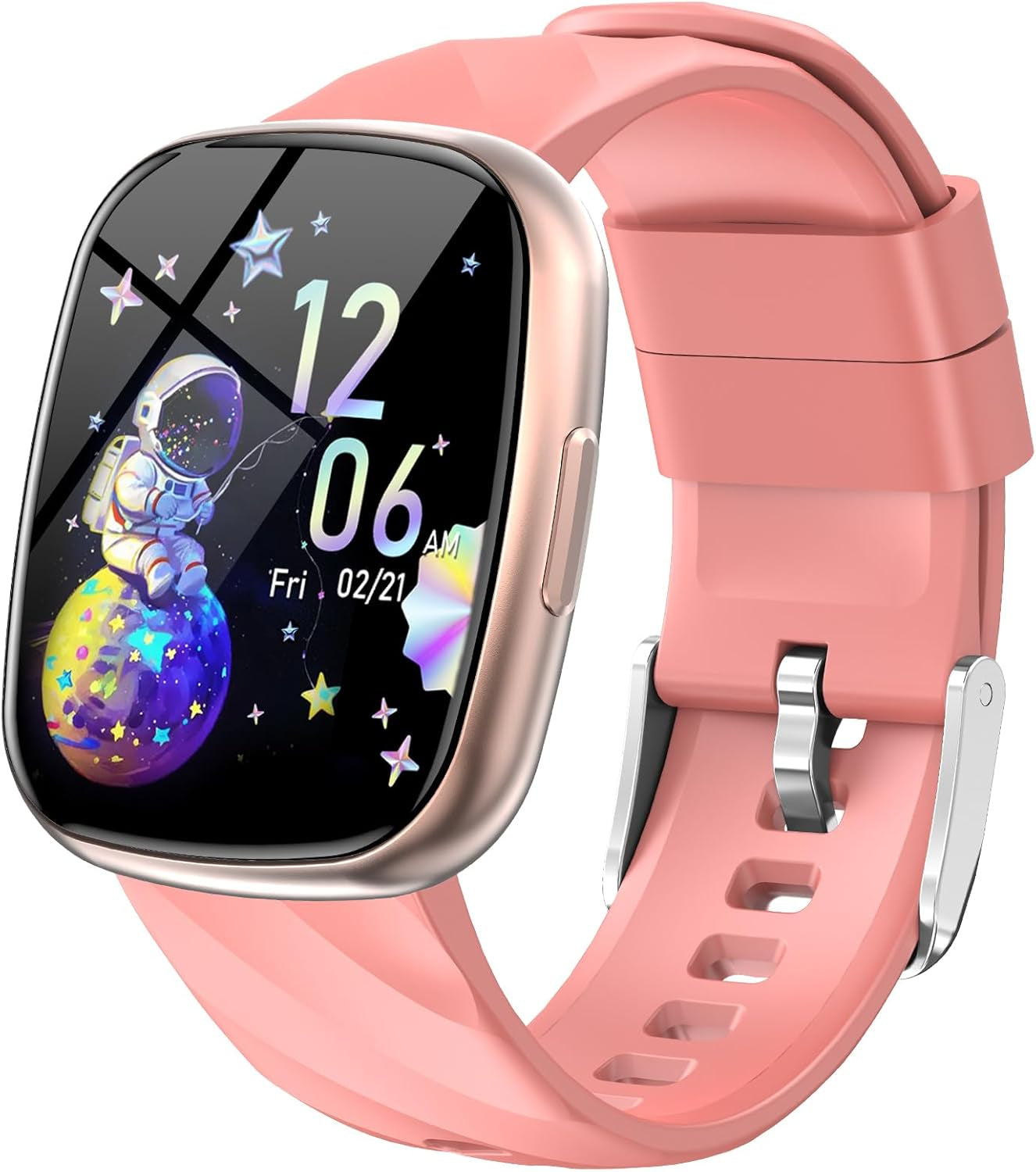 AXYWINBO Kids Smart Watch, IP68 Waterproof Fitness Tracker with 100 Exercise Modes, Heart Rate & Sleep Monitor, Sedentary Reminder, Black