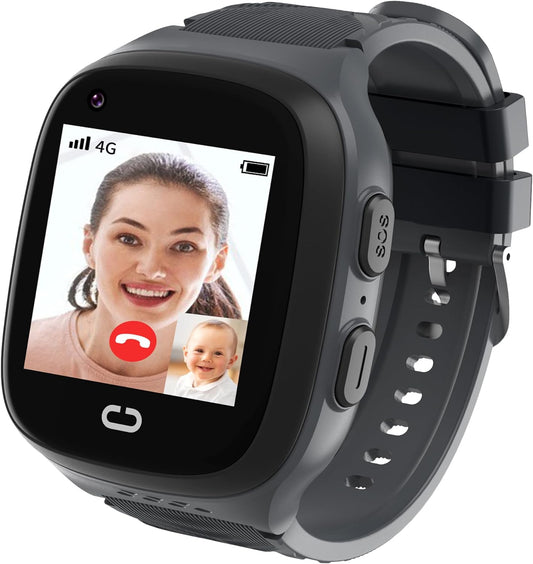 Smart Watch for Kids GPS Tracker Watch Kids Smart Watch Boys with Calling,Sos,Gps Tracker,Voice Chat,Camera,4G Kids Cell Phone Watch Toys for Ages 5-7 Boys Kids Watch Boys Age 3-12