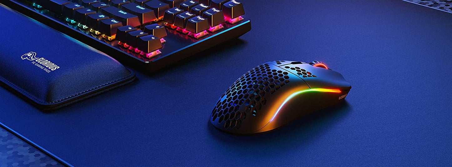 Glorious Model O Wireless Gaming Mouse - Superlight, 69G Honeycomb Design, RGB, Ambidextrous, Lag Free 2.4Ghz Wireless, up to 71 Hours Battery - Matte Black