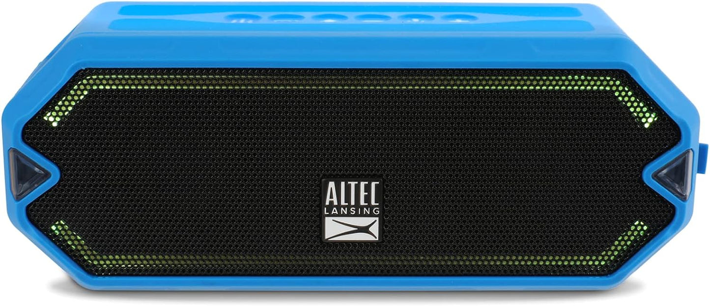 Altec Lansing - Hydrajolt Wireless Bluetooth Speaker, Waterproof Portable Speakers with Built in Phone Charger and Lights, Everything Proof Outdoor, Shockproof, Snowproof, 16 Hours Playtime