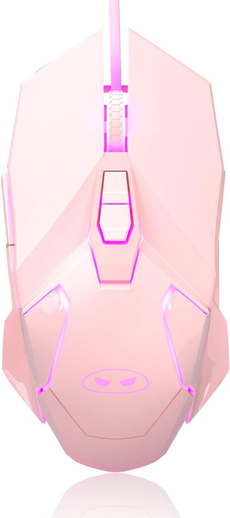 Magegee G10 Gaming Mouse Wired, 7 Colors Breathing LED Backlit Gaming Mouse, 6 Adjustable Speeds, Ergonomic Optical Computer Mouse with 7 Buttons for Windows PC Gamers