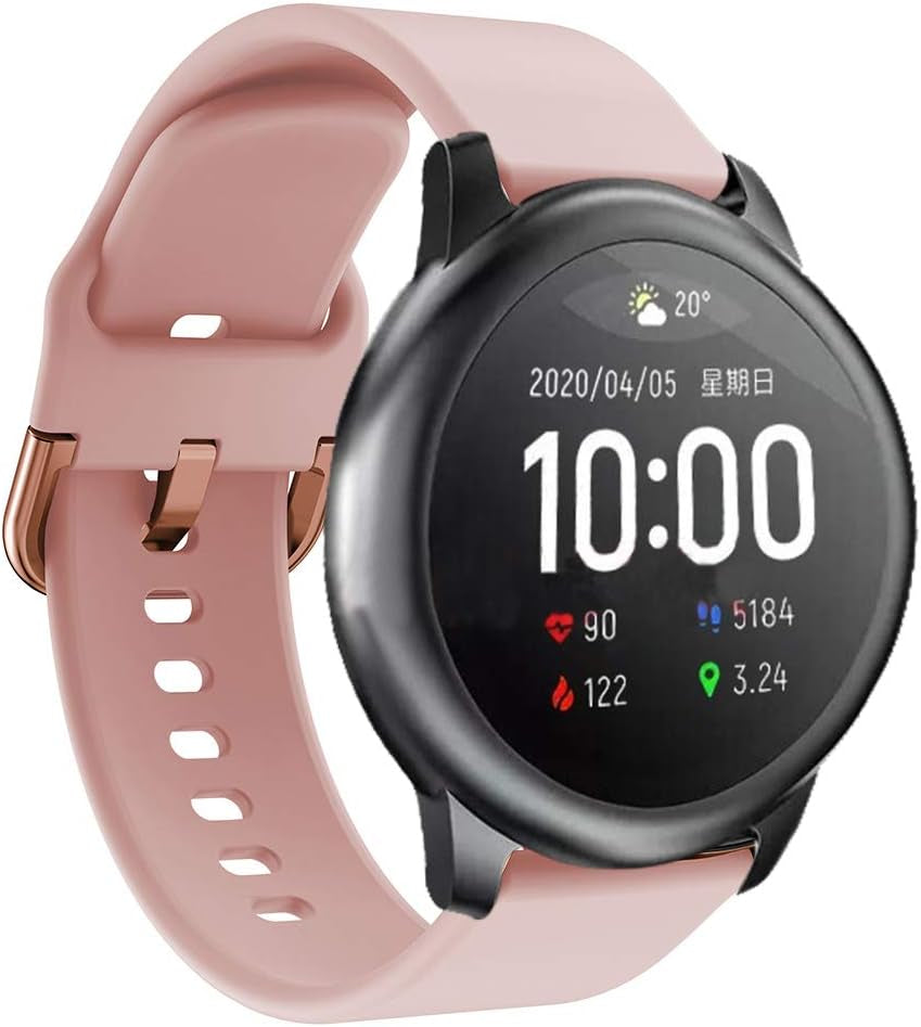 Senter Band for Xiaomi Haylou Solar LS05 Band,22Mm Soft Silicone Sport Replacement Strap Band Compatible with Xiaomi Haylou Solar LS05 Smart Watch