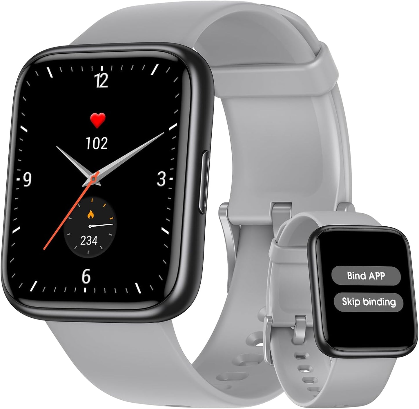 EURANS Smart Watch No App/Phone Required, Long Battery Life Fitness Tracker Watch,Hd Screen, Waterproof Activity Tracker with Step Counter for Walking, Pedometer, Calories Tracker for Men Women