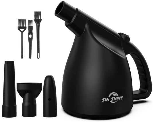 SIN SHINE - Compressed Air 3.0- Multi-Use Electric Air Duster for Cleaning Dust, Hairs, Crumbs, Scraps for Laptop, Computer, Replaces Compressed Air Cans (Ad01-Black)