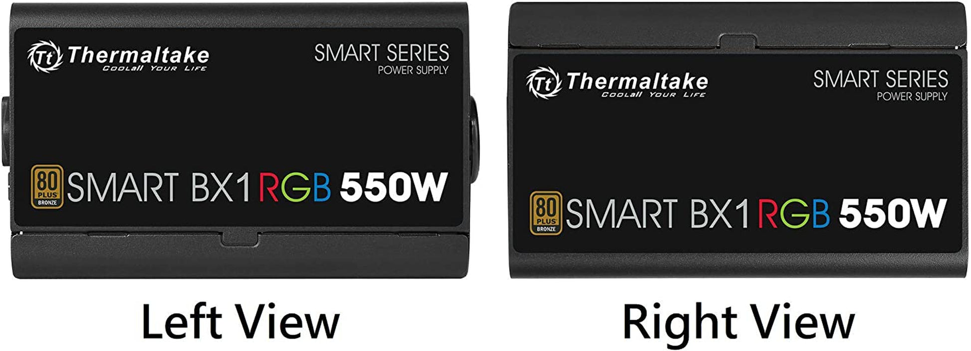 Thermaltake Smart BX1 RGB 80+ Bronze 550W Sli/Crossfire Haswell Ready Continuous Power ATX12V V2.31 / EPS 12V Non-Modular Power Supply 5 Year Warranty PS-SPR-0550NHFABU-1