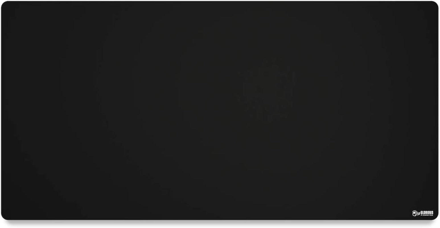Glorious 3XL Extended Gaming Mouse Mat/Pad - Large, Wide (3XL Extended) Black Cloth Mousepad, Stitched Edges | 24"X48" (G-3XL)