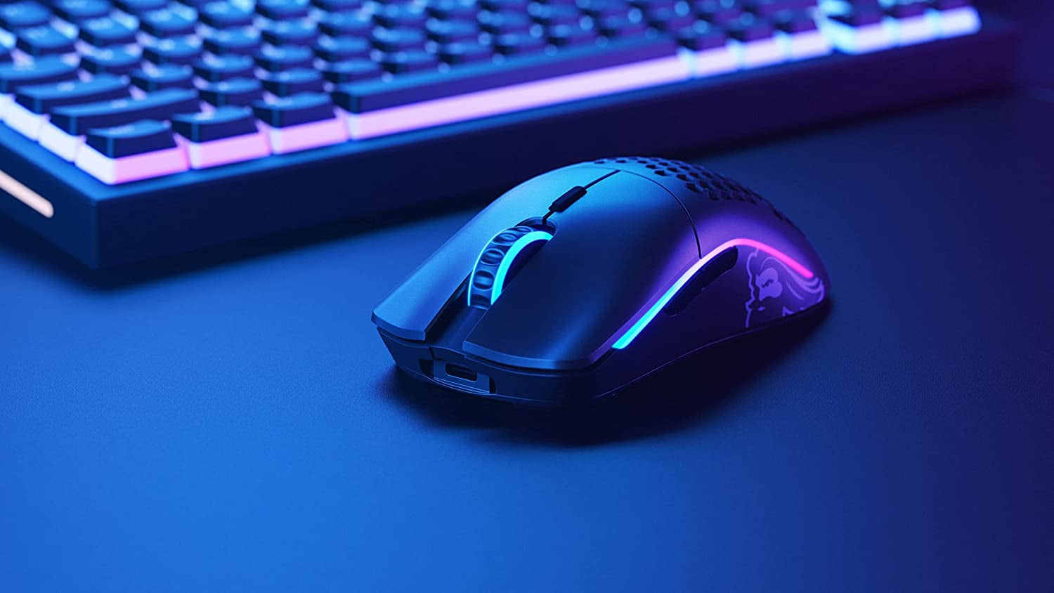 Glorious Model O Wireless Gaming Mouse - Superlight, 69G Honeycomb Design, RGB, Ambidextrous, Lag Free 2.4Ghz Wireless, up to 71 Hours Battery - Matte Black