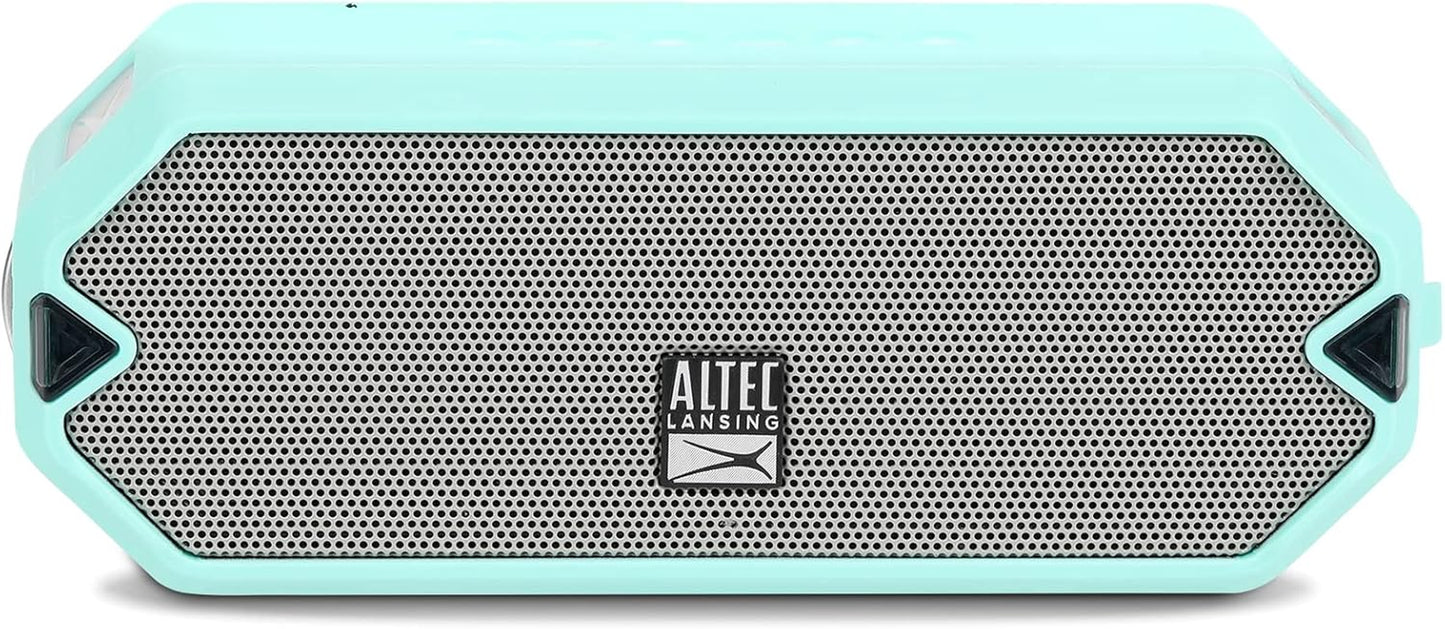 Altec Lansing - Hydrajolt Wireless Bluetooth Speaker, Waterproof Portable Speakers with Built in Phone Charger and Lights, Everything Proof Outdoor, Shockproof, Snowproof, 16 Hours Playtime