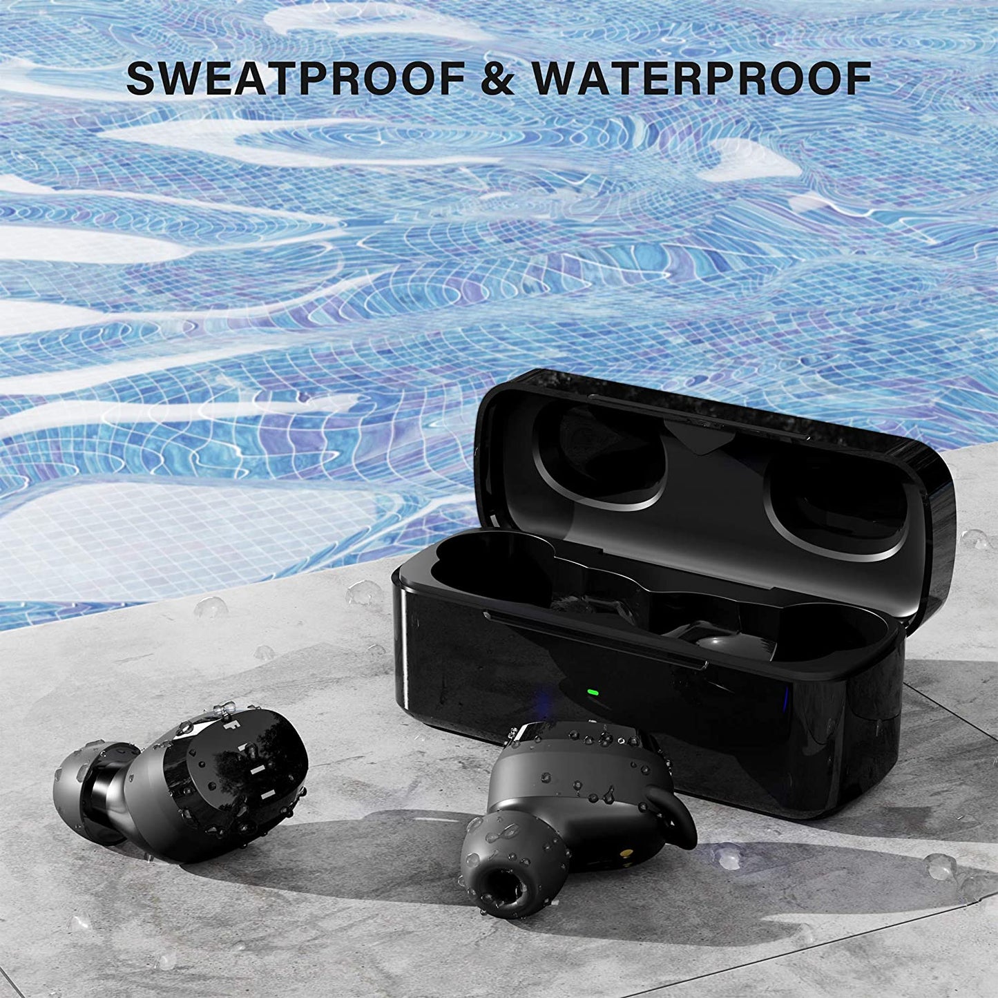 Bluetooth Wireless Earbuds - FIIL T1XS Bluetooth 5.0 Wireless Earphones, Support FIIL+ APP, Waterproof Earbuds with Microphone, In-Ear Earbuds Cordless for Iphone & Android (Black)