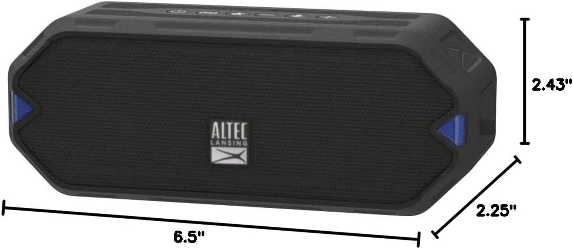 Altec Lansing - Hydrajolt Wireless Bluetooth Speaker, Waterproof Portable Speakers with Built in Phone Charger and Lights, Everything Proof Outdoor, Shockproof, Snowproof, 16 Hours Playtime