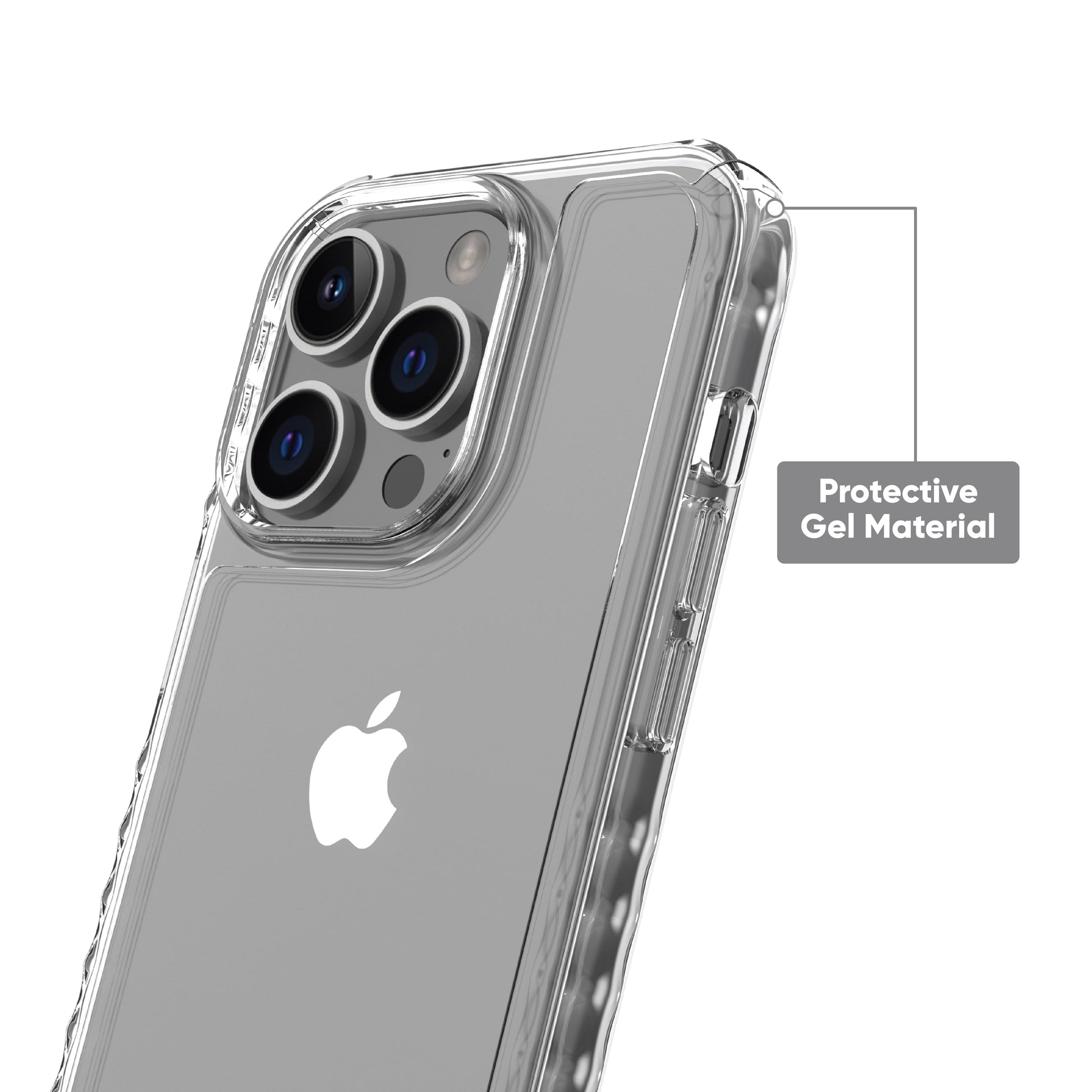 . Protective Gel Phone Case for Iphone 14 Pro / Iphone 13 Pro - Clear