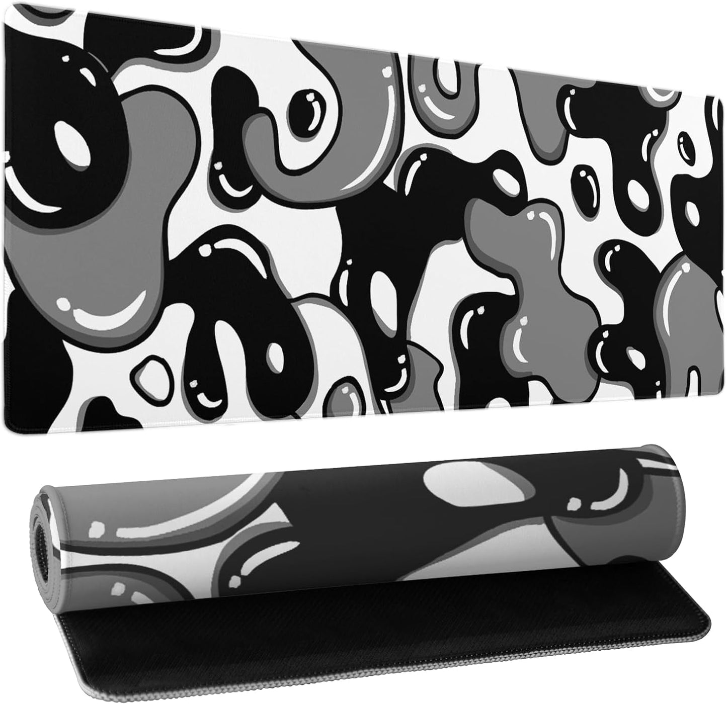 Japanese Cherry Blossom Sakura Large Gaming Mouse Pad 31.5×11.8 Inch XL Extended Waterproof Moudepads Non-Slip Rubber Base Keyboard Mat for Work/Office/Home