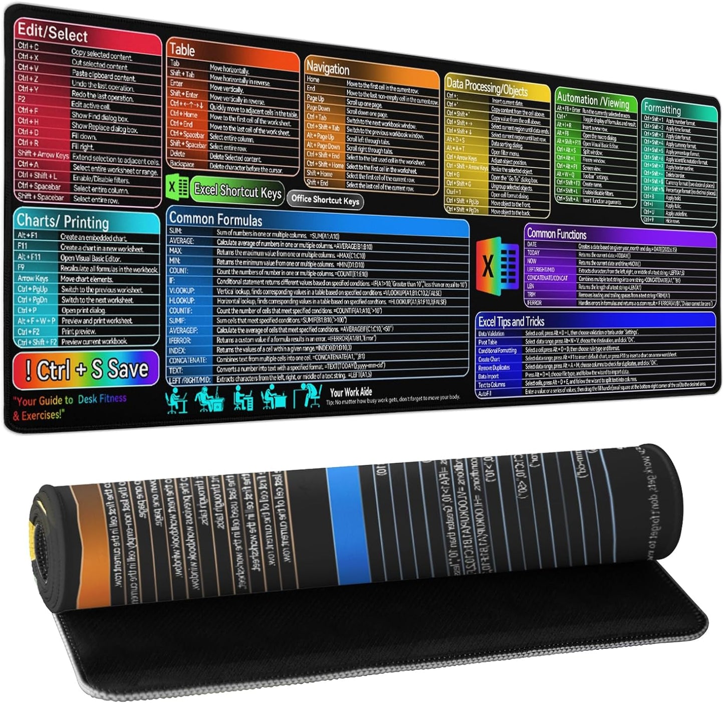 Japanese Cherry Blossom Sakura Large Gaming Mouse Pad 31.5×11.8 Inch XL Extended Waterproof Moudepads Non-Slip Rubber Base Keyboard Mat for Work/Office/Home