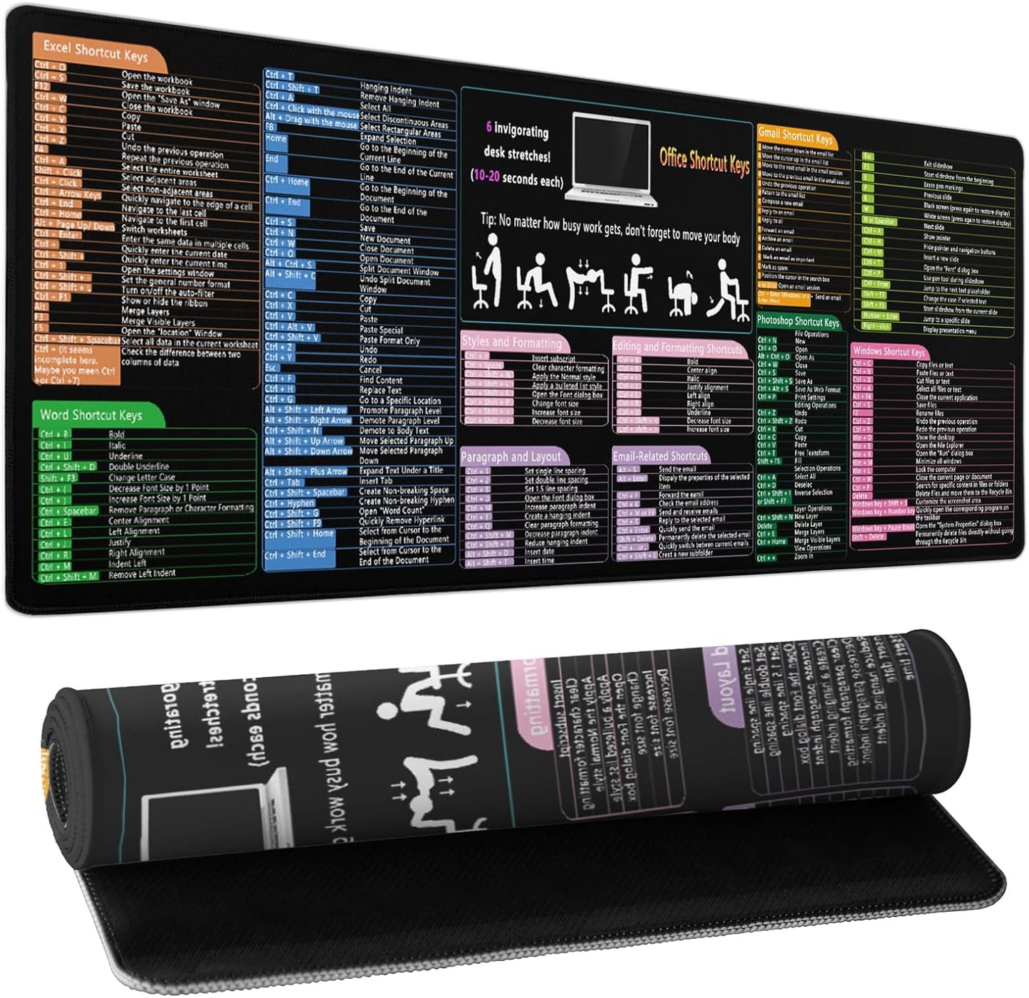 Japanese Cherry Blossom Sakura Large Gaming Mouse Pad 31.5×11.8 Inch XL Extended Waterproof Moudepads Non-Slip Rubber Base Keyboard Mat for Work/Office/Home