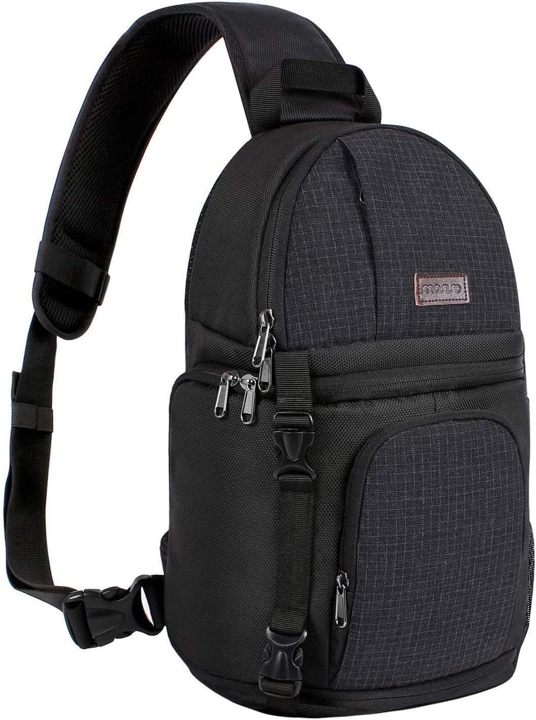 MOSISO Camera Sling Bag, Dslr/Slr/Mirrorless Camera Backpack Case Shockproof Photography Backpack with Tripod Holder & Removable Modular Inserts Compatible with Canon/Nikon/Sony/Fuji