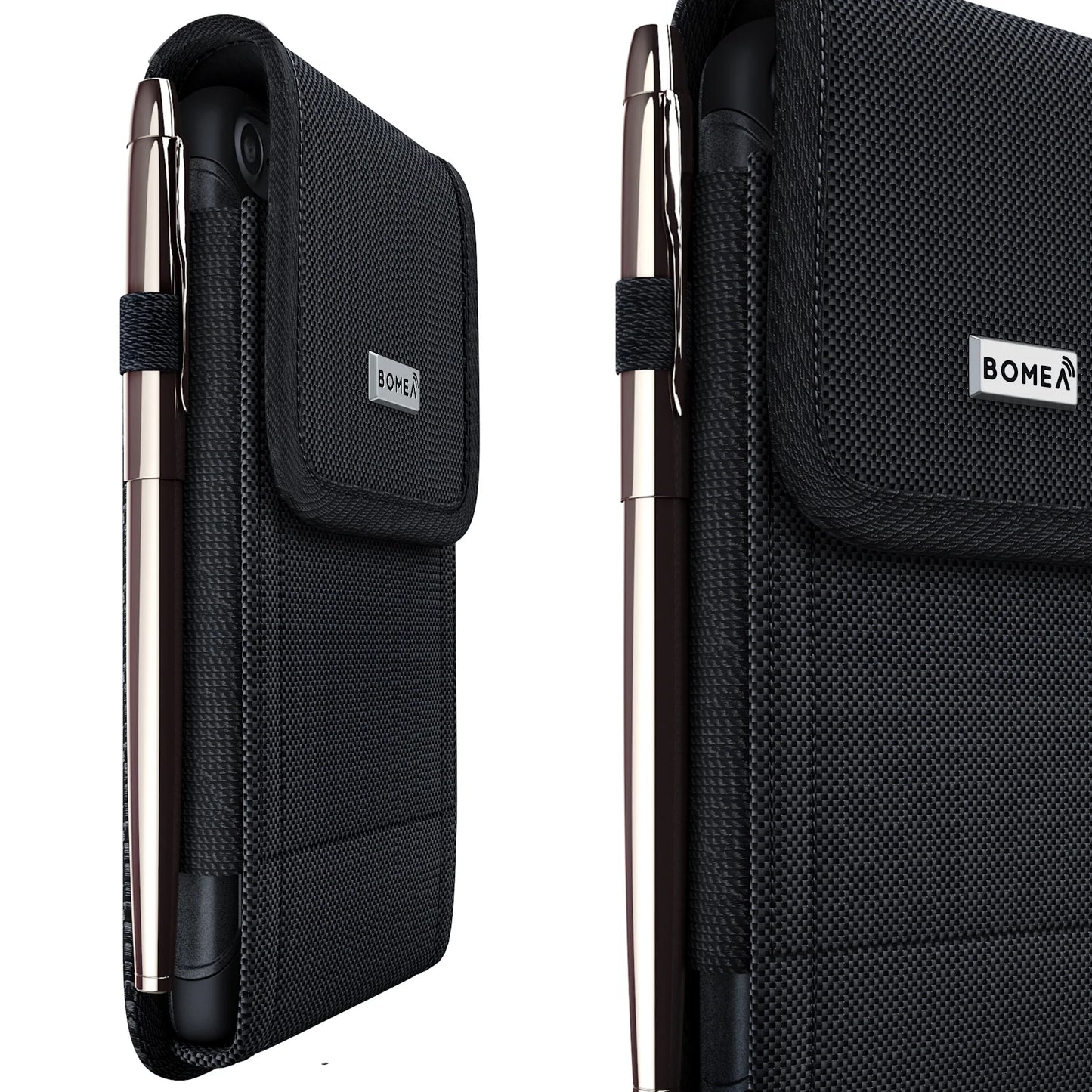 Iphone 6 6S Belt Case with Belt Clip and Belt Loops Iphone 7 8 Cell Phone Holster Cover Sleeves [ID Card / Cash Holder] Belt Holder Pouch Fits Apple Iphone 6/ 6S/ 7/ 8 with Other Case on - Black
