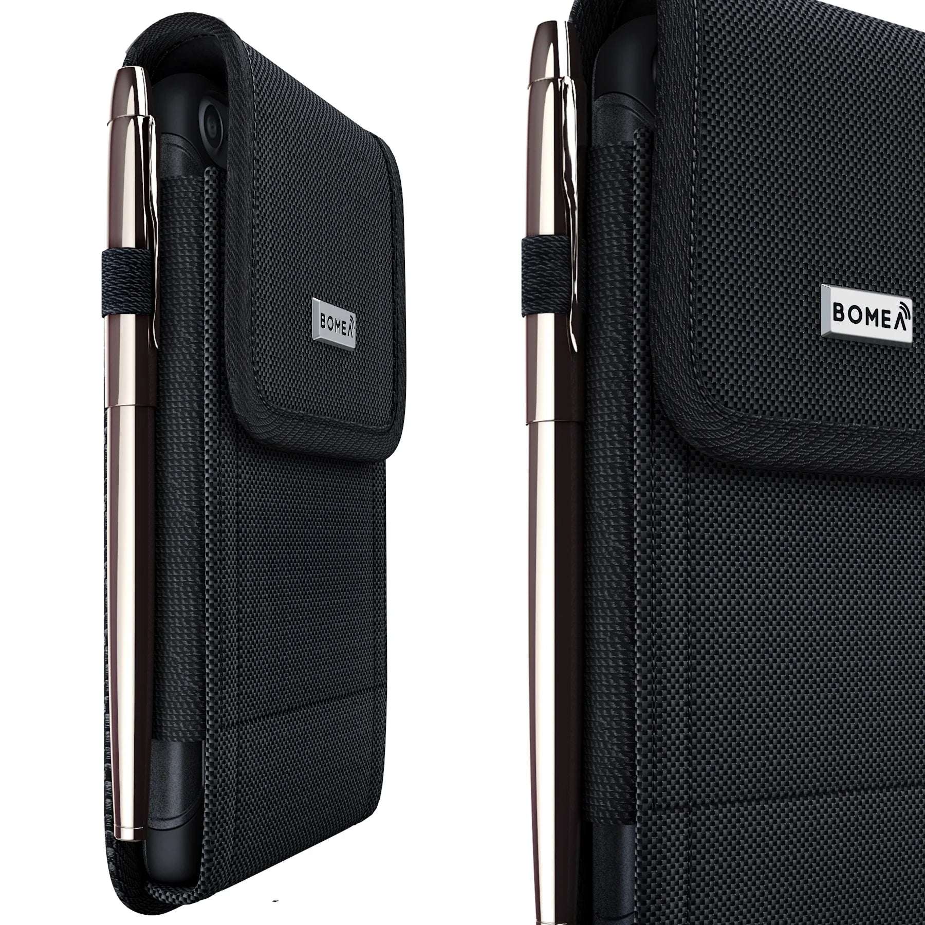 Iphone 6 6S Belt Case with Belt Clip and Belt Loops Iphone 7 8 Cell Phone Holster Cover Sleeves [ID Card / Cash Holder] Belt Holder Pouch Fits Apple Iphone 6/ 6S/ 7/ 8 with Other Case on - Black