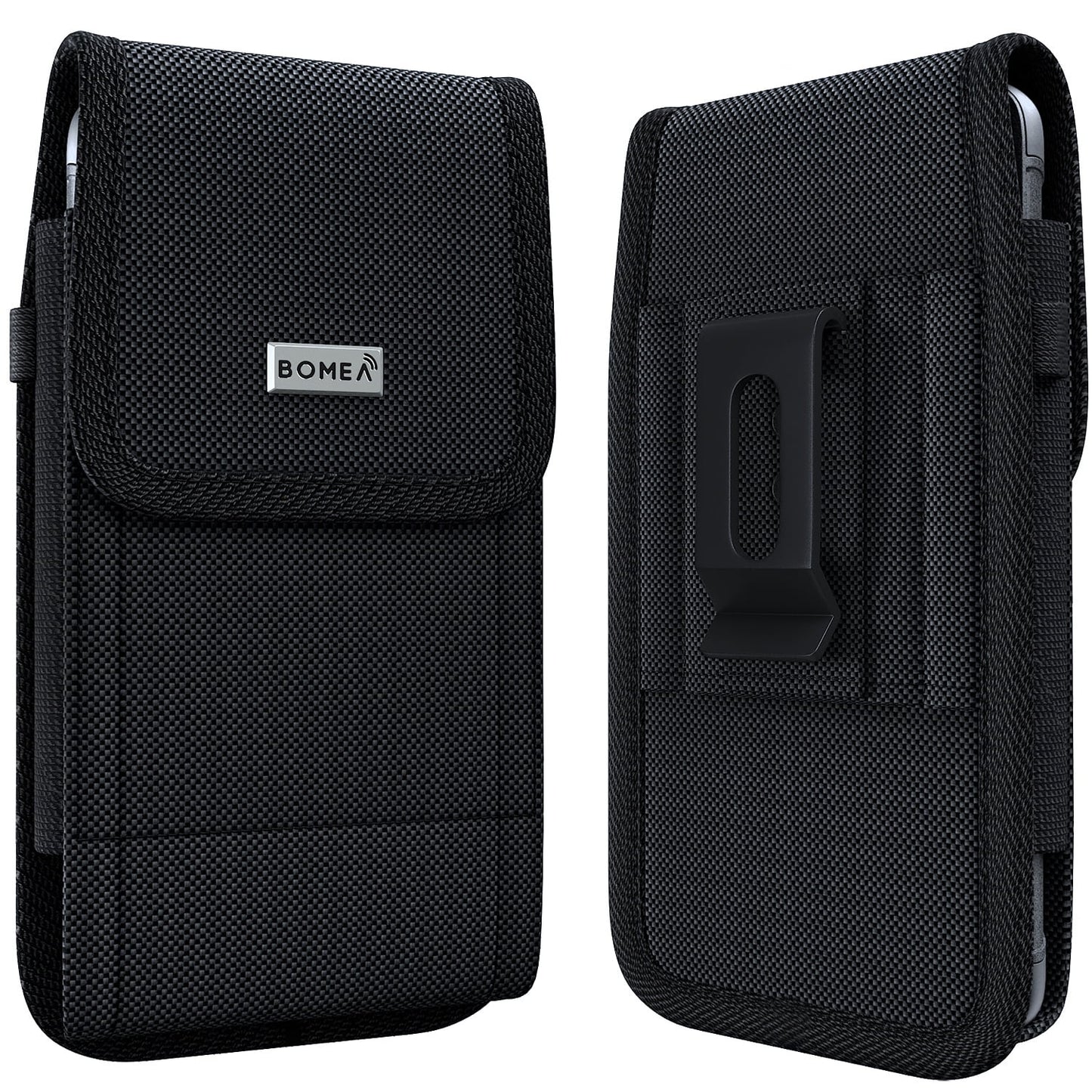 Iphone 6 6S Belt Case with Belt Clip and Belt Loops Iphone 7 8 Cell Phone Holster Cover Sleeves [ID Card / Cash Holder] Belt Holder Pouch Fits Apple Iphone 6/ 6S/ 7/ 8 with Other Case on - Black