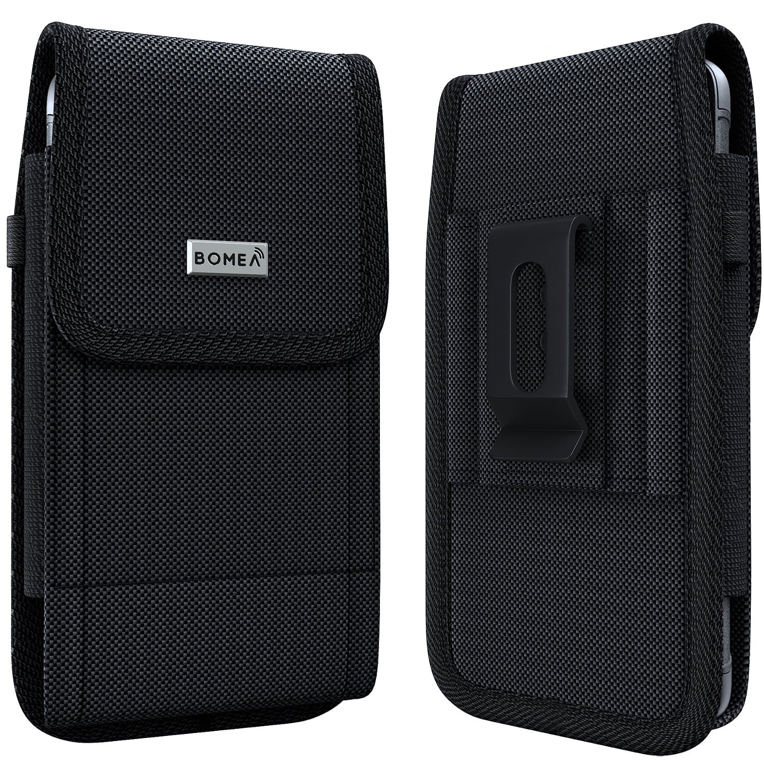 Iphone 6 6S Belt Case with Belt Clip and Belt Loops Iphone 7 8 Cell Phone Holster Cover Sleeves [ID Card / Cash Holder] Belt Holder Pouch Fits Apple Iphone 6/ 6S/ 7/ 8 with Other Case on - Black