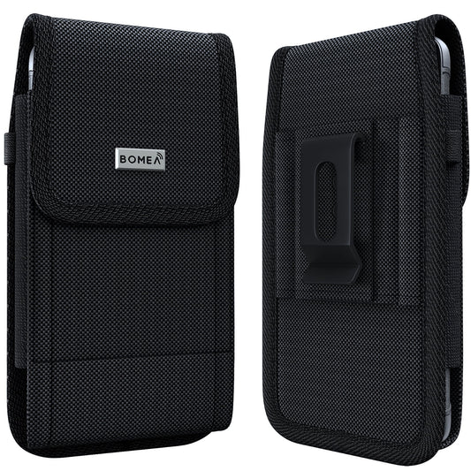 Iphone 6 6S Belt Case with Belt Clip and Belt Loops Iphone 7 8 Cell Phone Holster Cover Sleeves [ID Card / Cash Holder] Belt Holder Pouch Fits Apple Iphone 6/ 6S/ 7/ 8 with Other Case on - Black