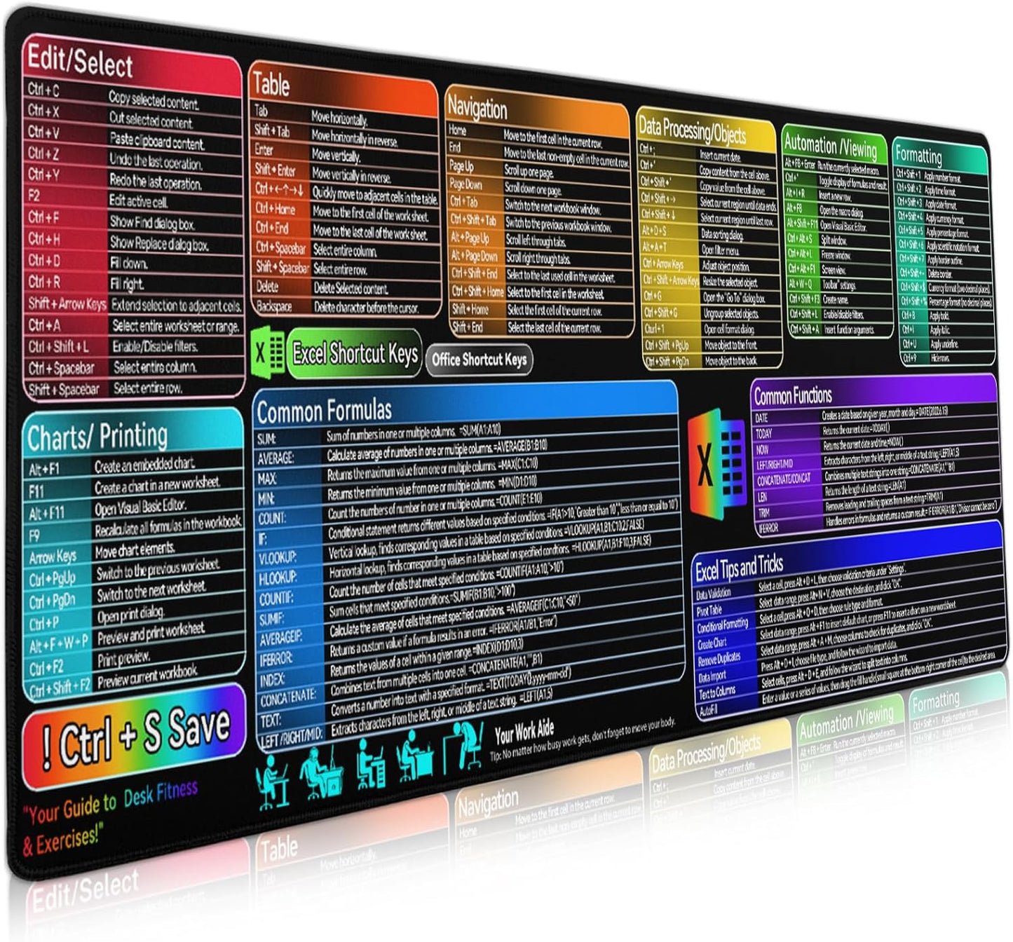 Japanese Cherry Blossom Sakura Large Gaming Mouse Pad 31.5×11.8 Inch XL Extended Waterproof Moudepads Non-Slip Rubber Base Keyboard Mat for Work/Office/Home