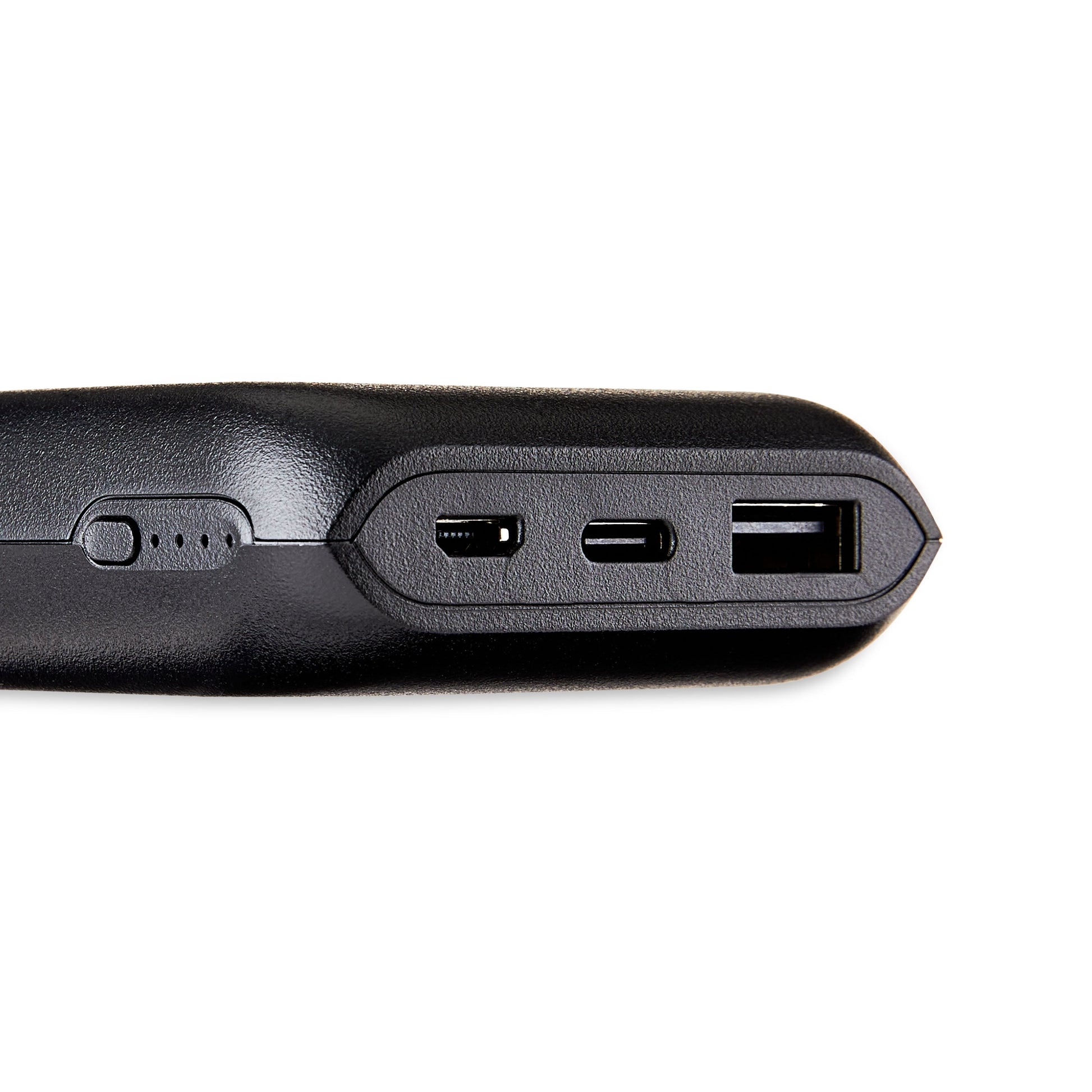 . 8,000 Mah Portable Battery with Usb-C/Micro-Usb/Usb Ports, Black