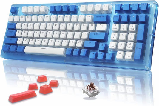 Womier 90% Mechanical Keyboard, Blue