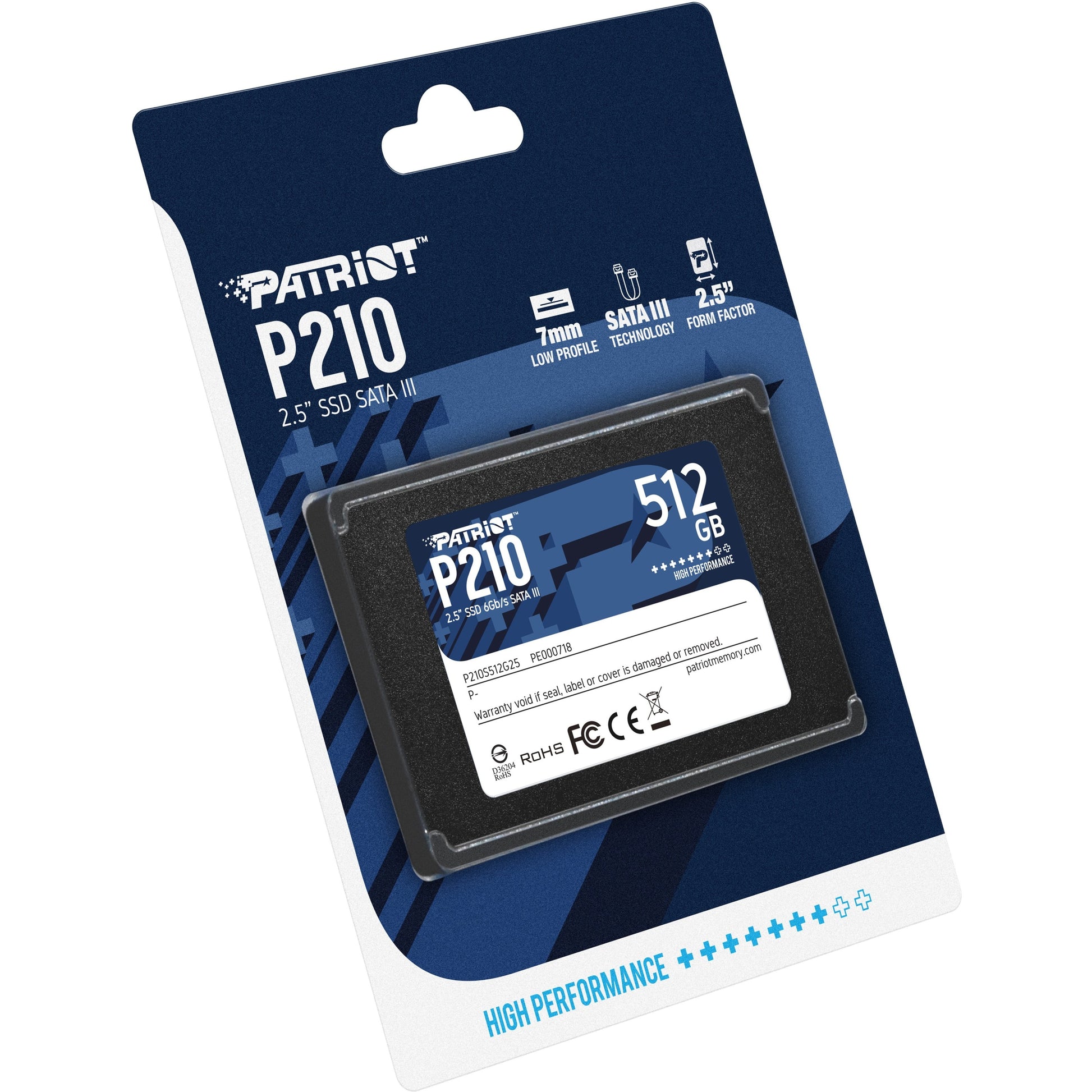 P210 P210S512G25 512 GB Solid State Drive - 2.5" Internal - SATA (SATA/600)