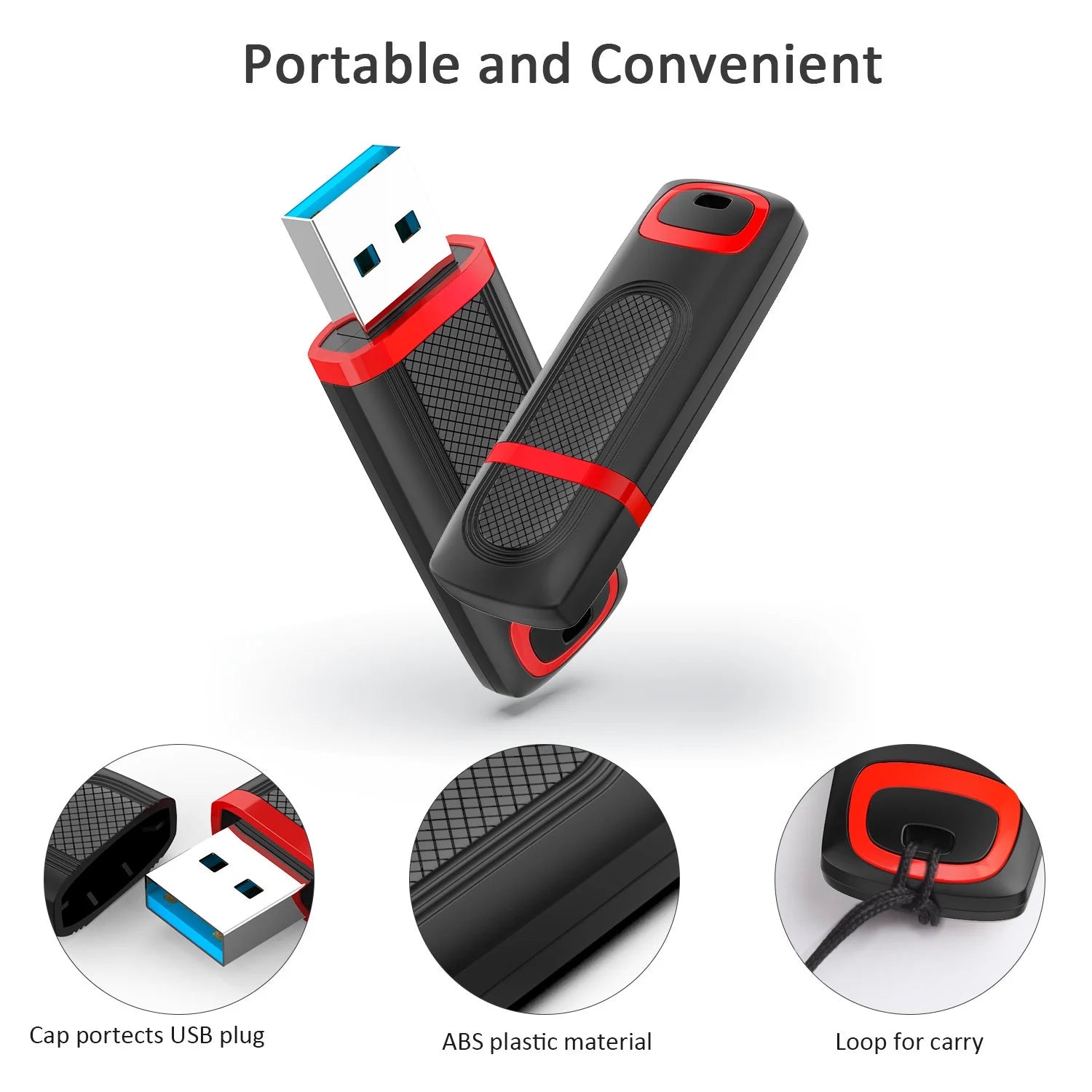 128GB USB 3.0 Flash Drive USB Memory Stick Thumb Drive Zip Drive High-Speed 3.0 Jump Drive up to 80Mb/S