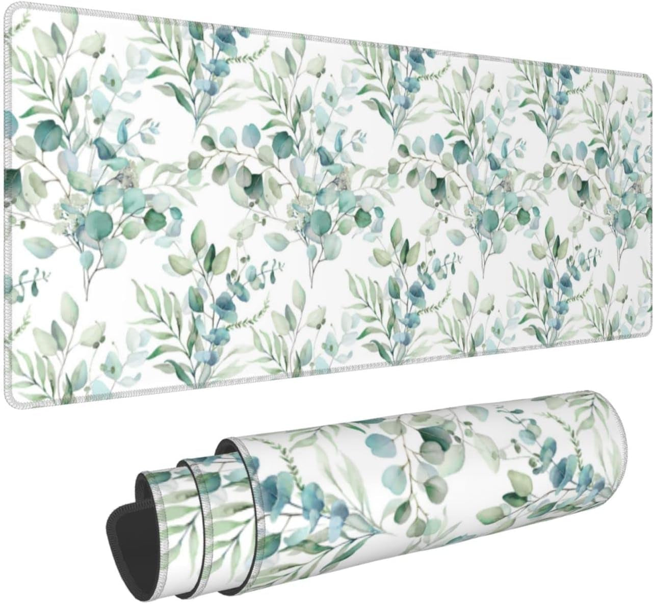 Japanese Cherry Blossom Sakura Large Gaming Mouse Pad 31.5×11.8 Inch XL Extended Waterproof Moudepads Non-Slip Rubber Base Keyboard Mat for Work/Office/Home