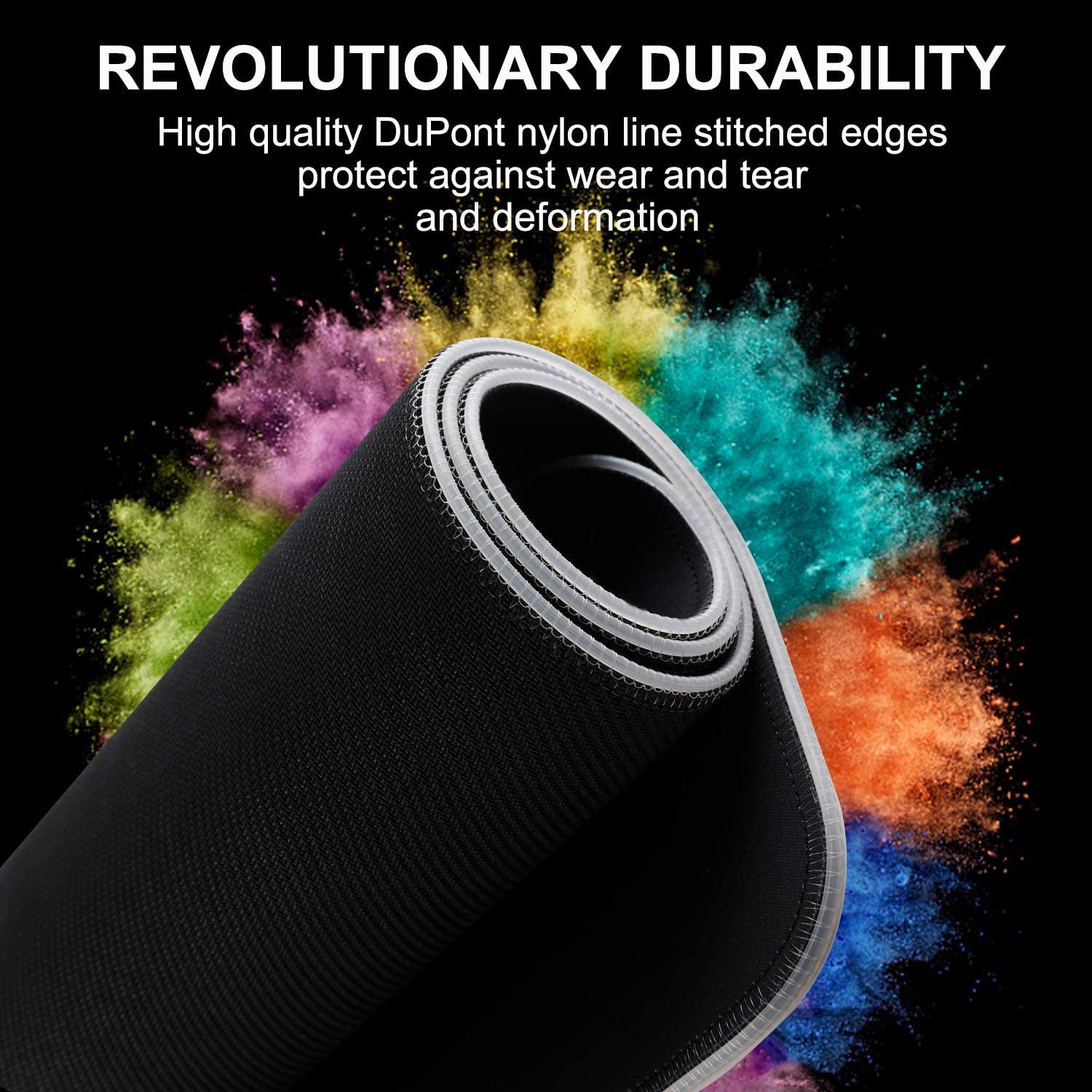 REAWUL Large RGB Gaming Mouse Pad 14 Modes Oversized Glowing Led Extended Mousepad, Anti-Slip Rubber Base and Waterproof Surface, Extra Large Soft Led Computer Keyboard Mouse Mat - 31.5 X 11.8In