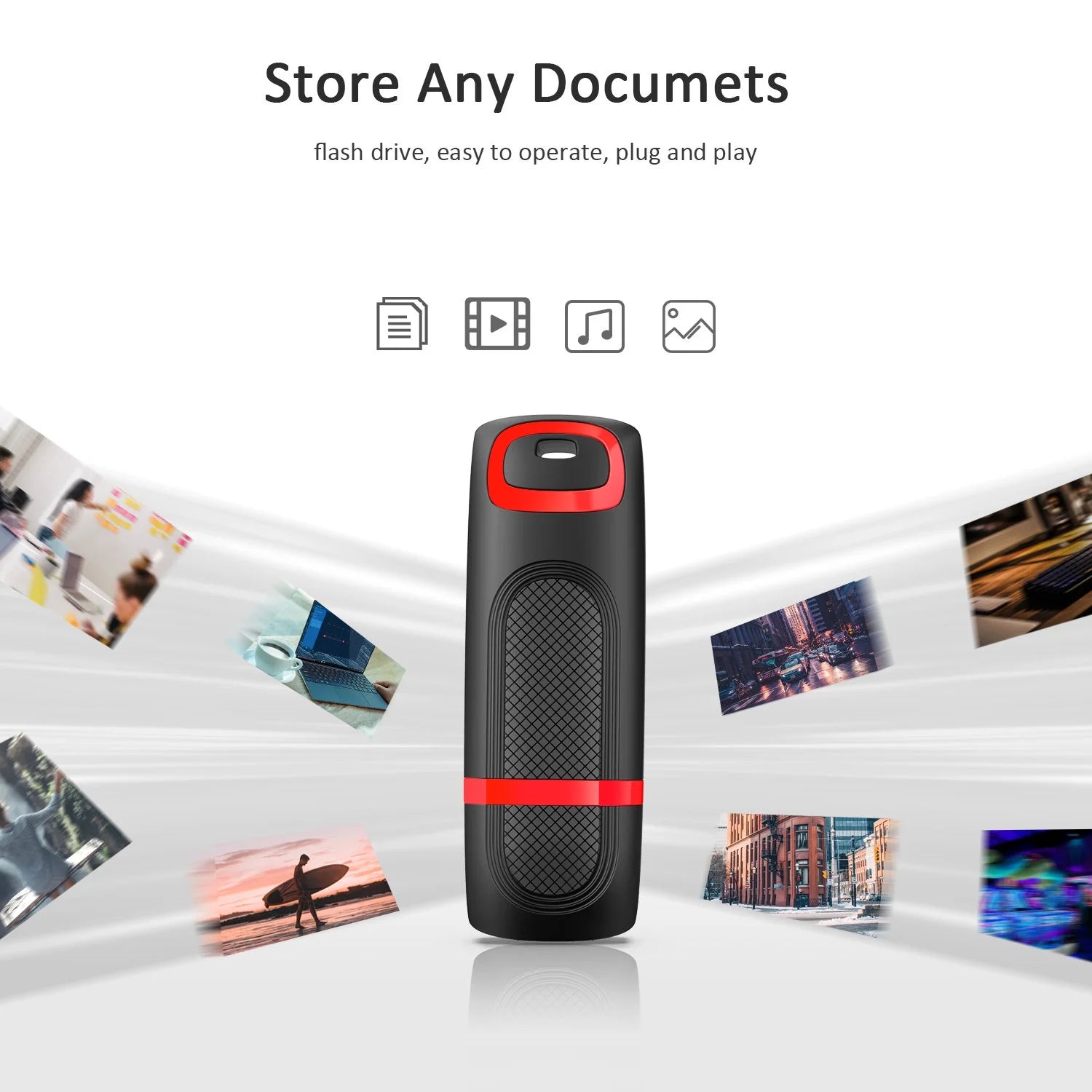 128GB USB 3.0 Flash Drive USB Memory Stick Thumb Drive Zip Drive High-Speed 3.0 Jump Drive up to 80Mb/S