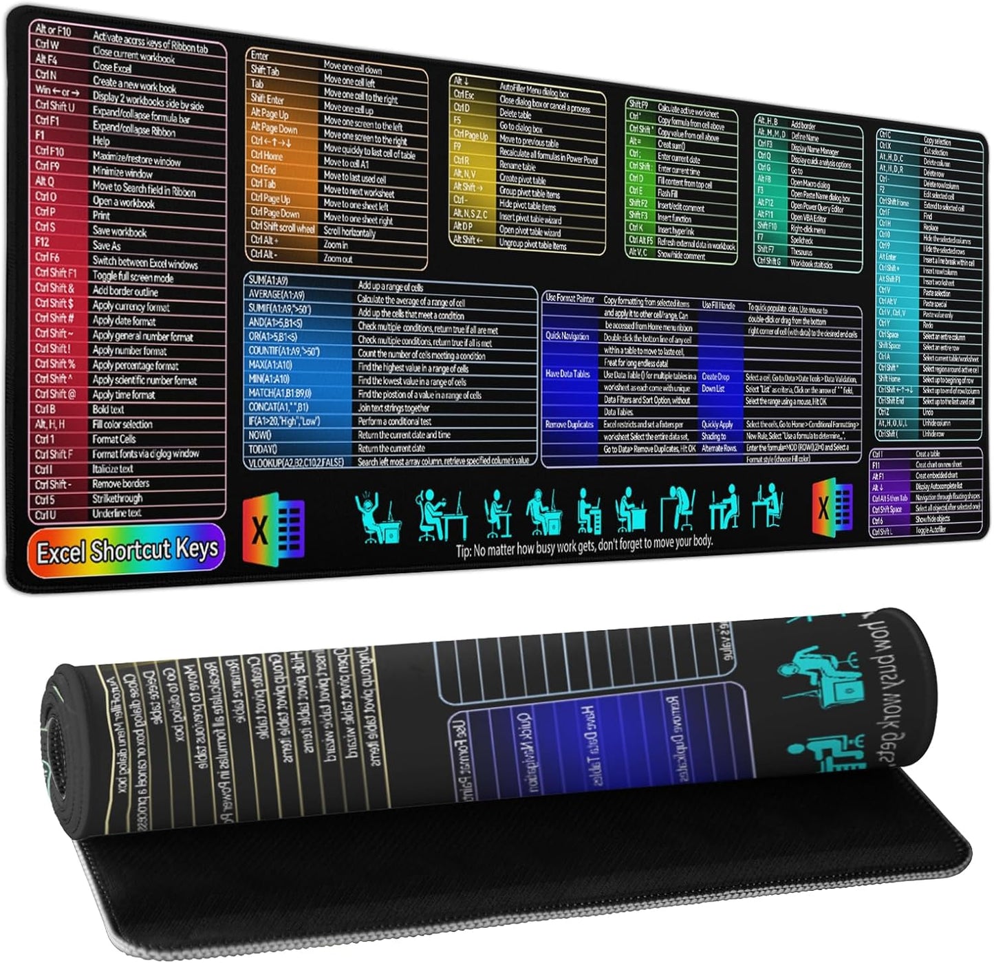 Japanese Cherry Blossom Sakura Large Gaming Mouse Pad 31.5×11.8 Inch XL Extended Waterproof Moudepads Non-Slip Rubber Base Keyboard Mat for Work/Office/Home