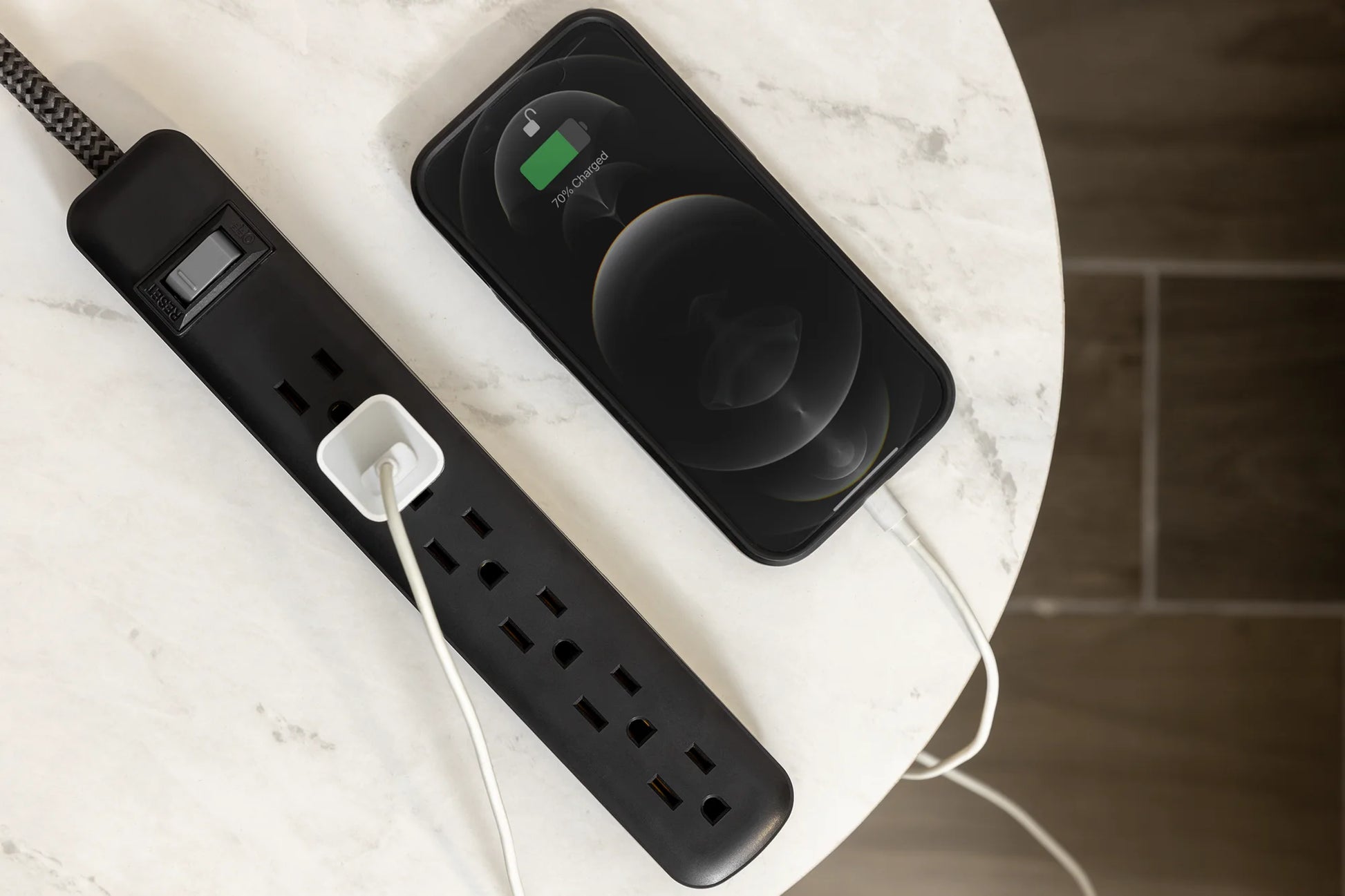 neral Electric 74544-RF1 3Ft 6-Outlet Sur Protector Power Strip, Black, Pack of 2
