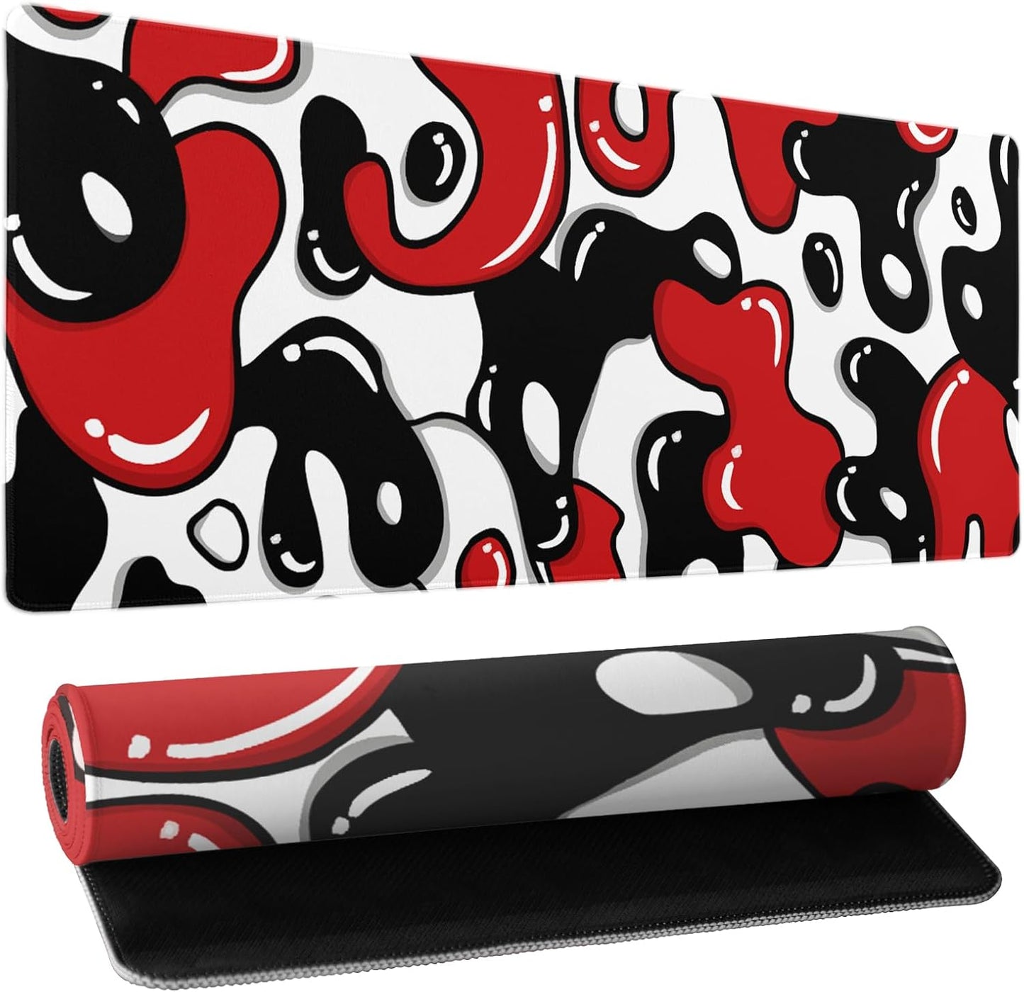 Japanese Cherry Blossom Sakura Large Gaming Mouse Pad 31.5×11.8 Inch XL Extended Waterproof Moudepads Non-Slip Rubber Base Keyboard Mat for Work/Office/Home