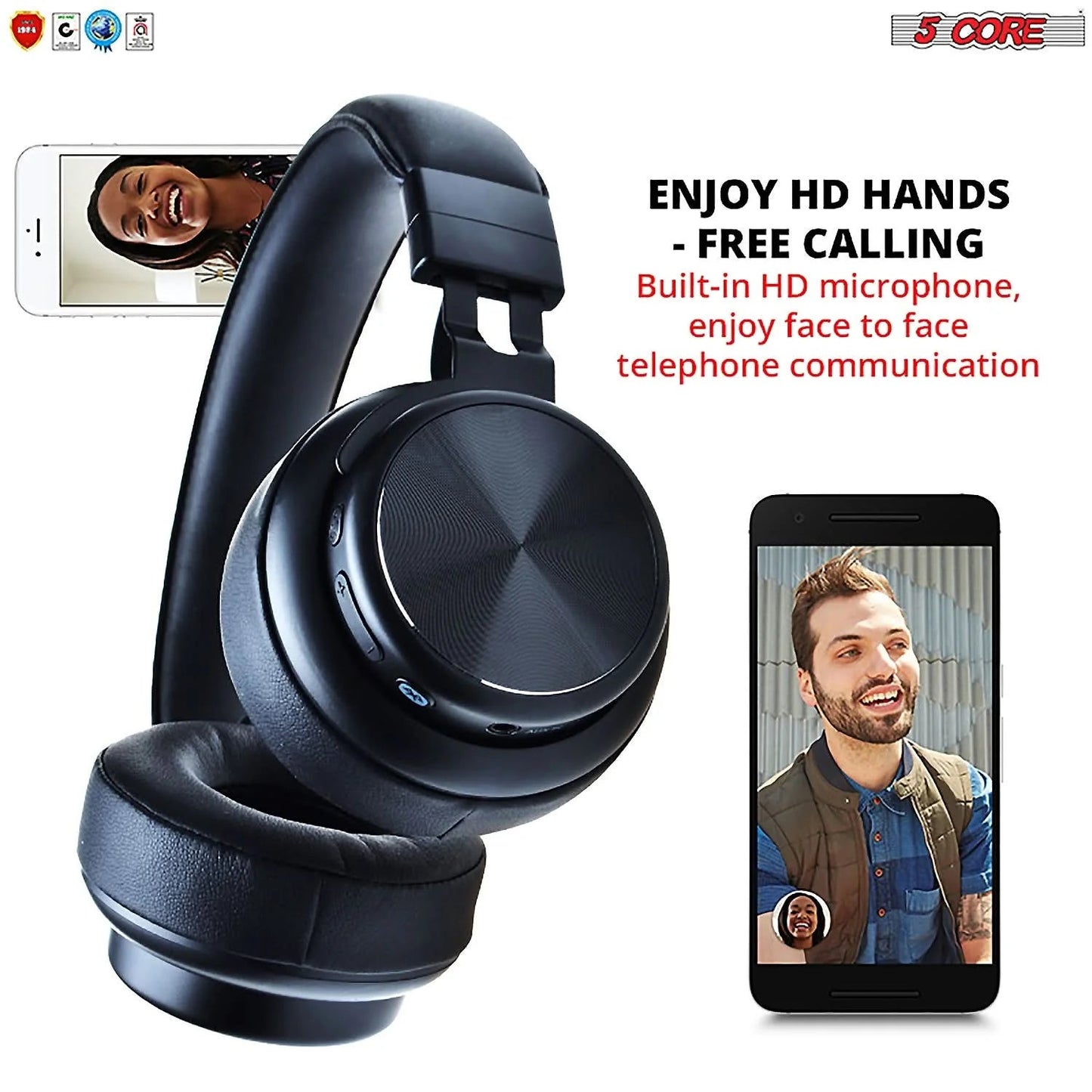 5Core Bluetooth Headphones Wireless Noise Cancelling Audifonos