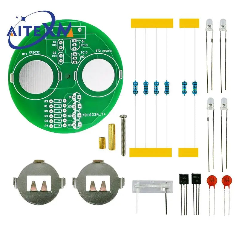 Diy Electronic Kit LED Gyro DIY Welding Kit Rotating Lantern Inline