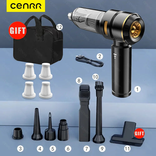 CENRR 998000PA Car Vacuum Cleaner Powerful Portable HandHeld Vacuum